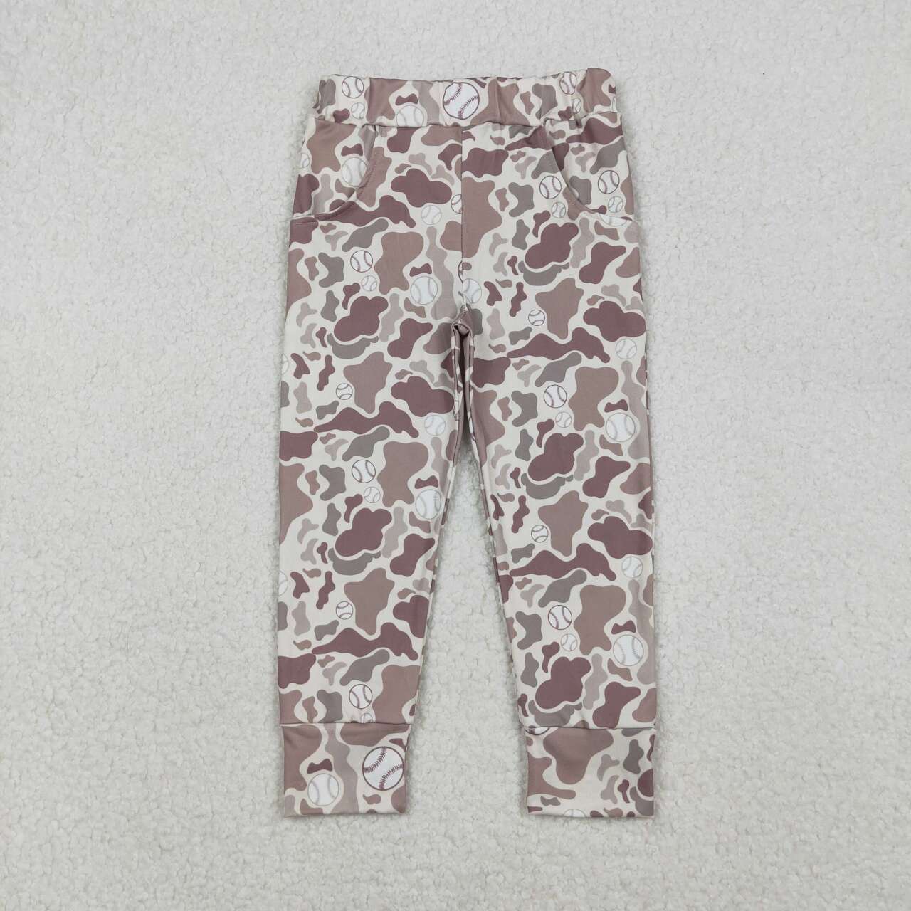 Baby boy baseball camo leggings pants