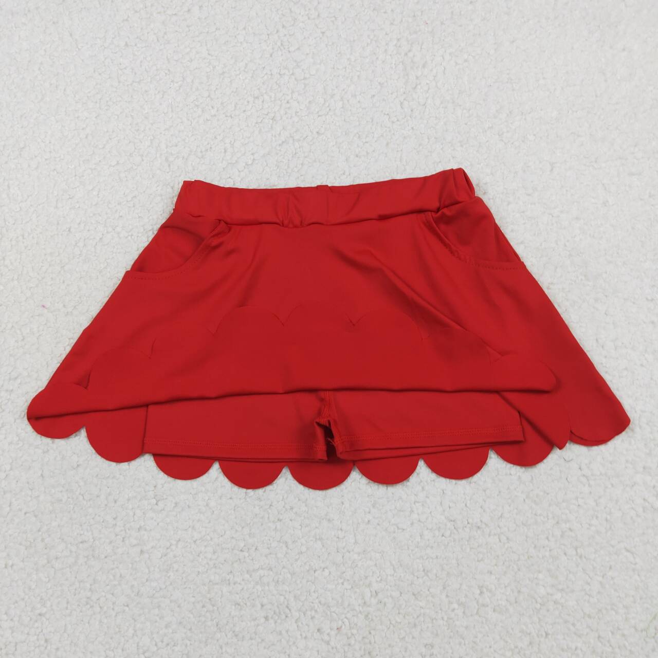 Toddle baby girls red yoga skirt
