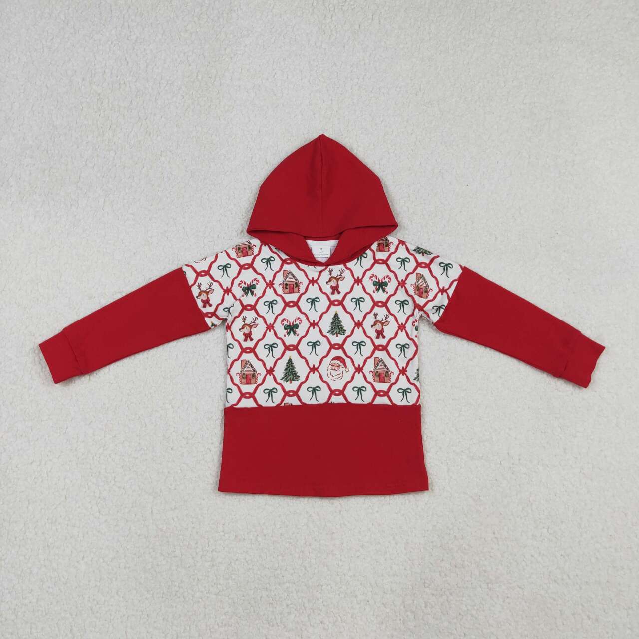 Baby Girl Long Sleeve Christmas Design Hoodie Top