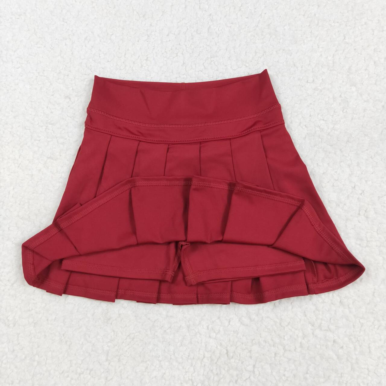 baby girl maroon summer yoga skirt shorts