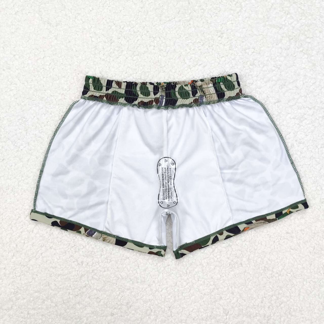 Camo duck boys summer swim trunks