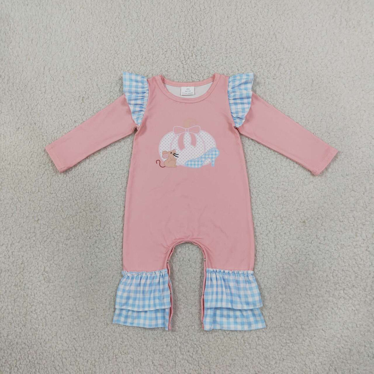 Toddle baby girl fall pumpkin romper