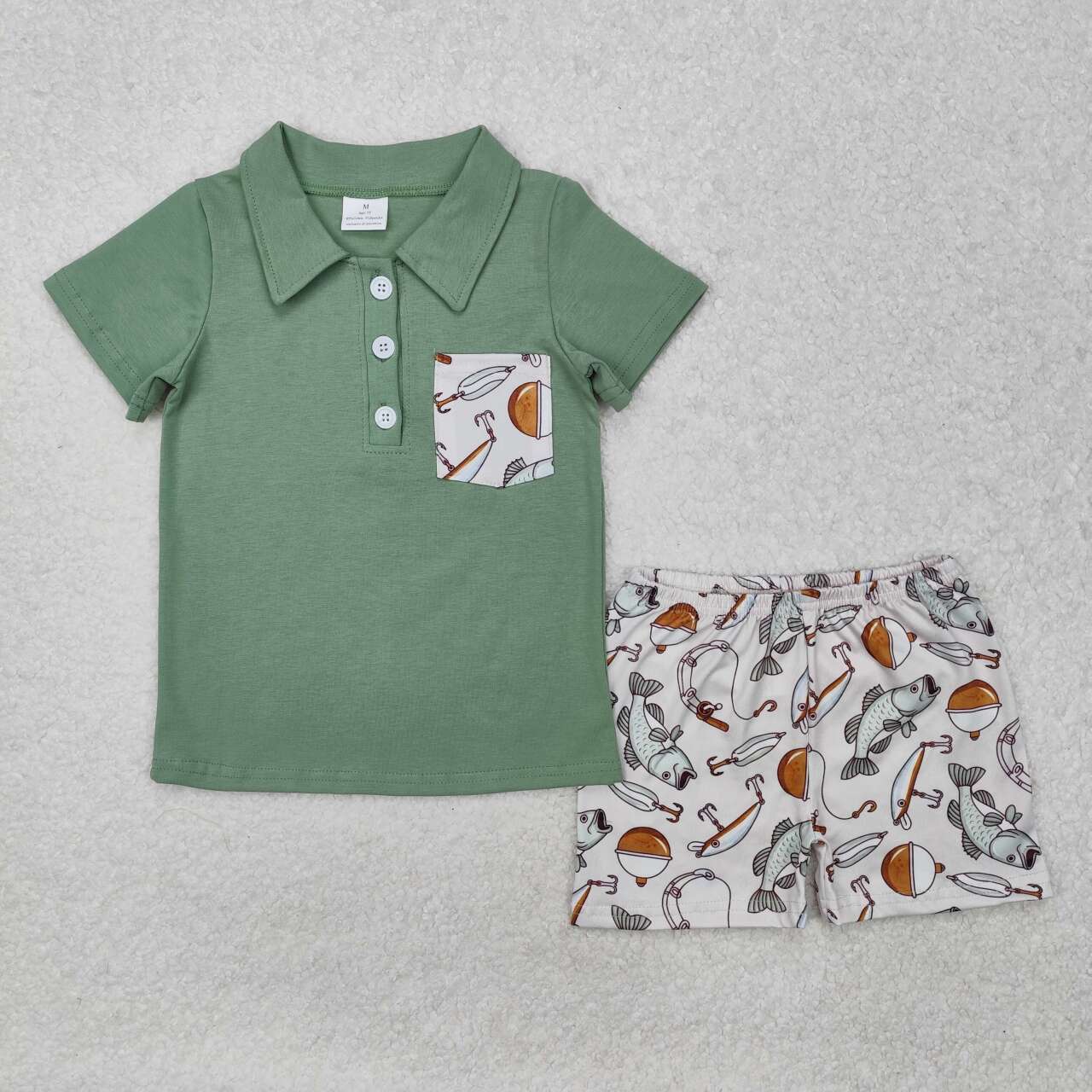 Baby boy outdoor fishing matching outfit