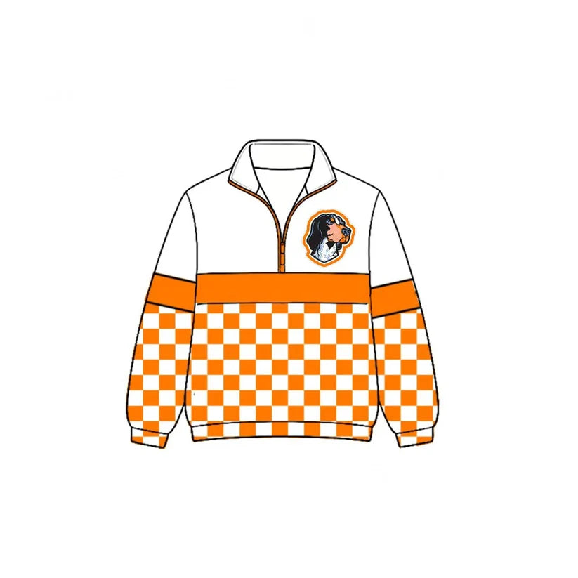 Kids custom team print long sleeve pullover top
