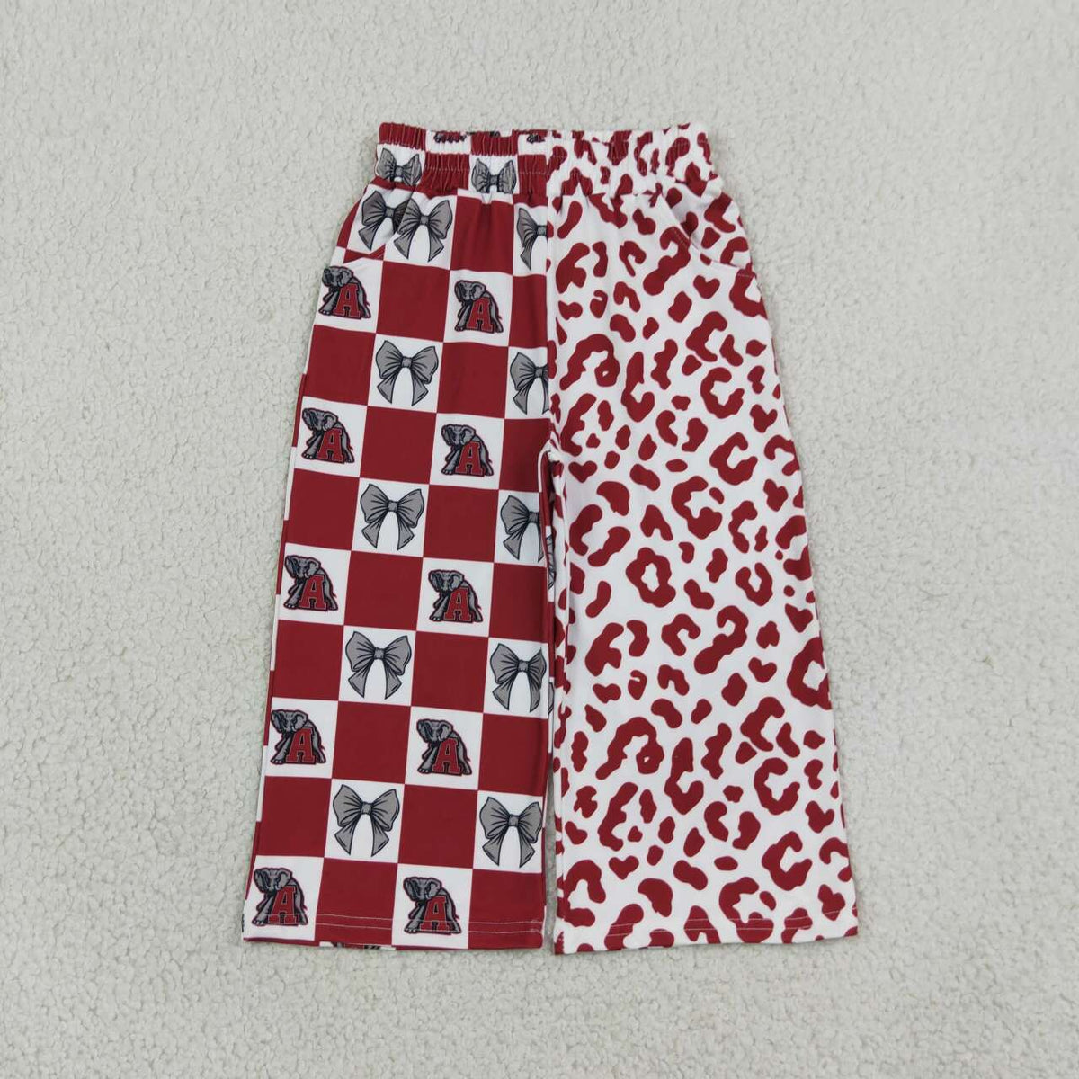 Girls alabama team design milk silk pants