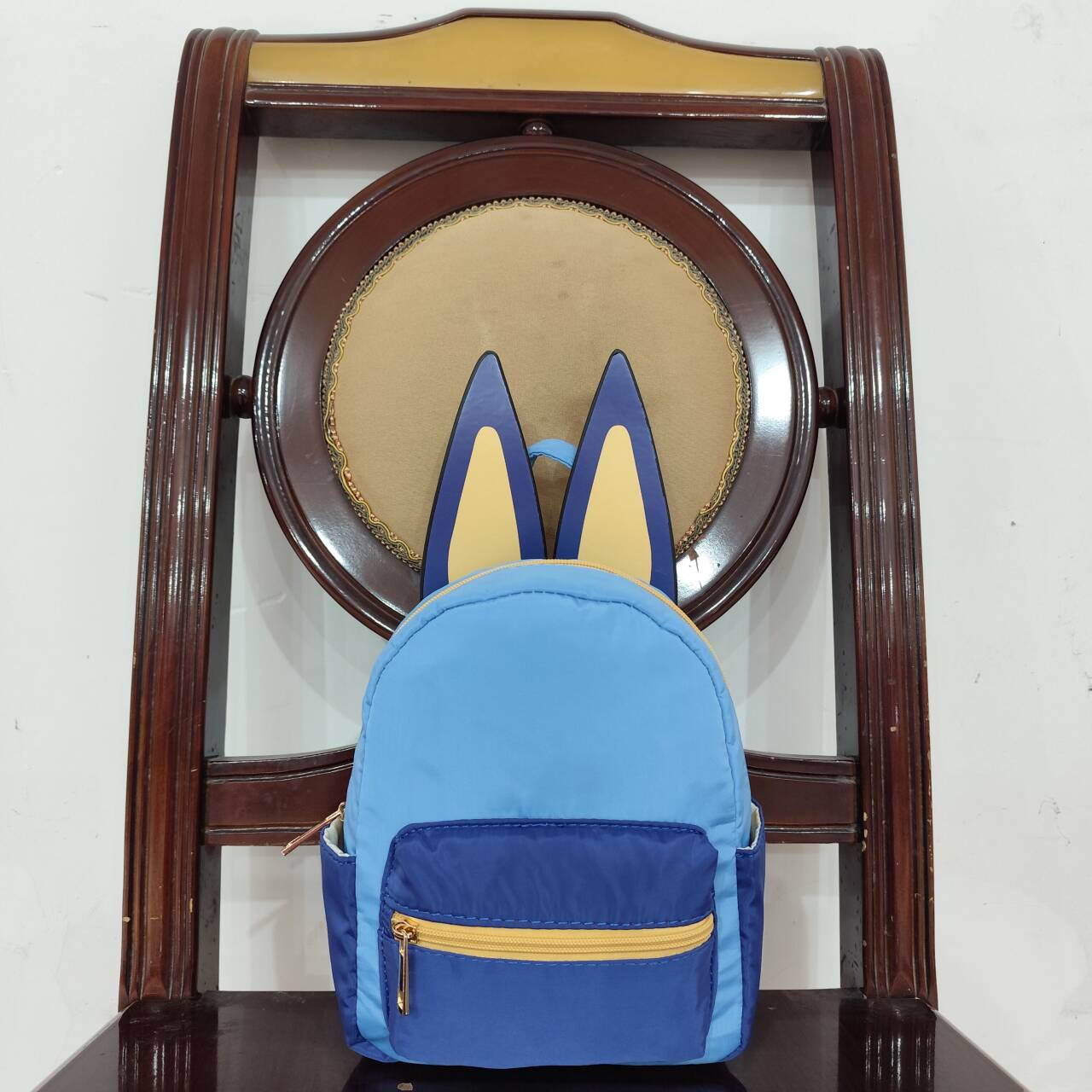 Kids blue cartoon dog bag