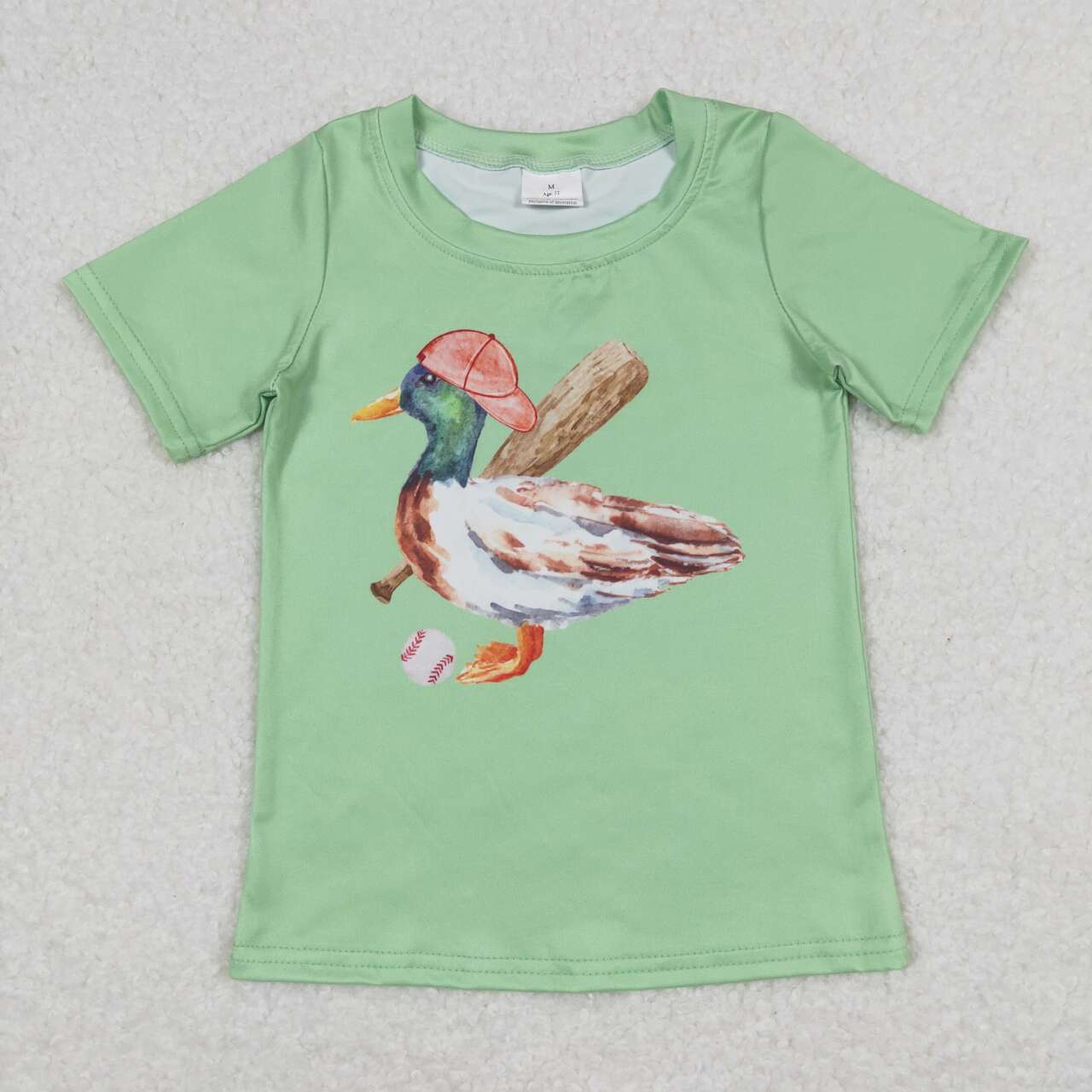 baby boy mallard duck baseball shirt