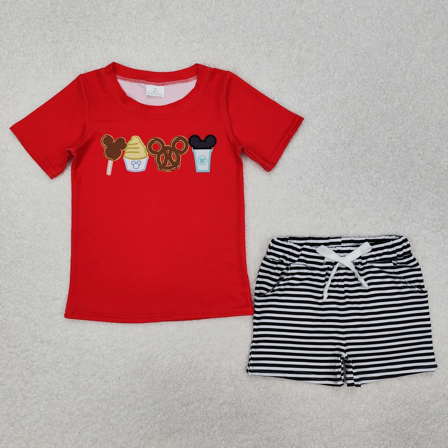 Toddle baby boy summer cartoon outfit