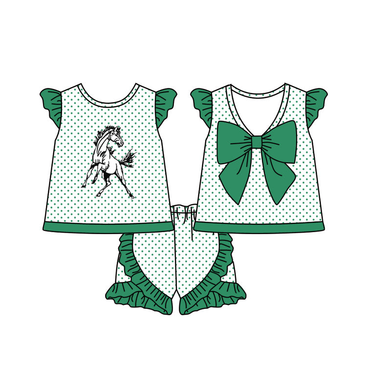 baby girsl colleague horse team outfit