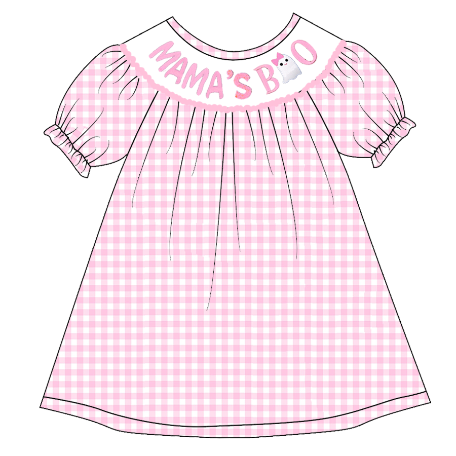 Mamas boo Halloween wholesale girls boutique dress