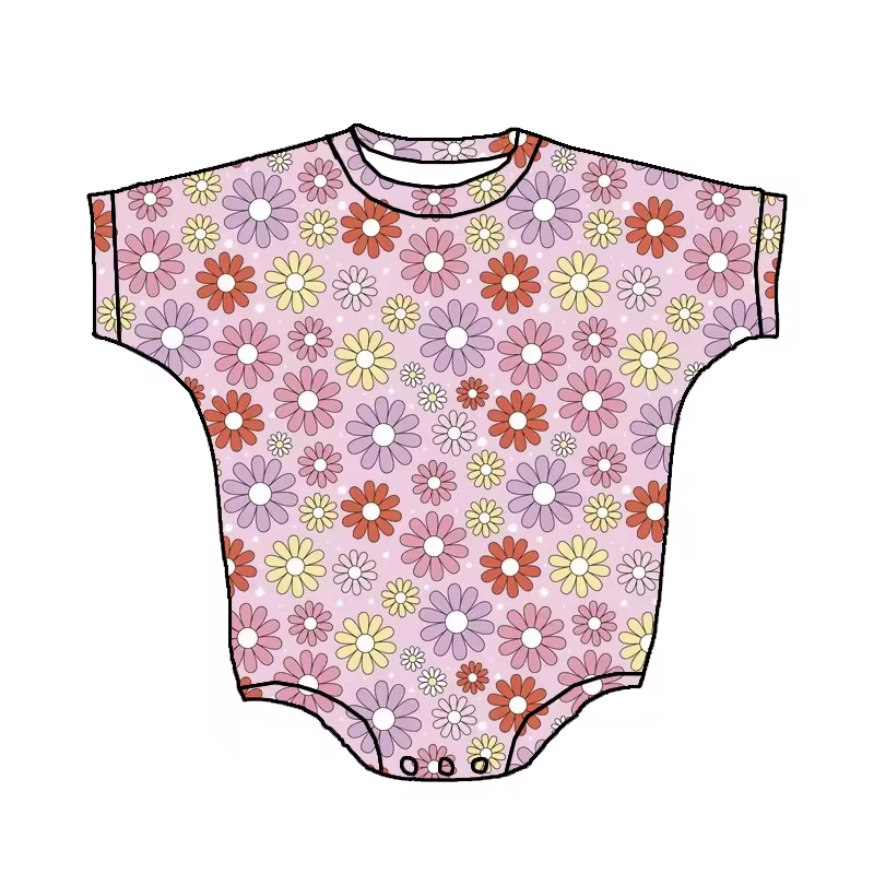 infant baby girls wholesale floral romper