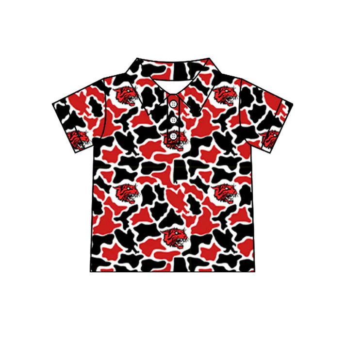Kids baby short sleeve custom team pullover top