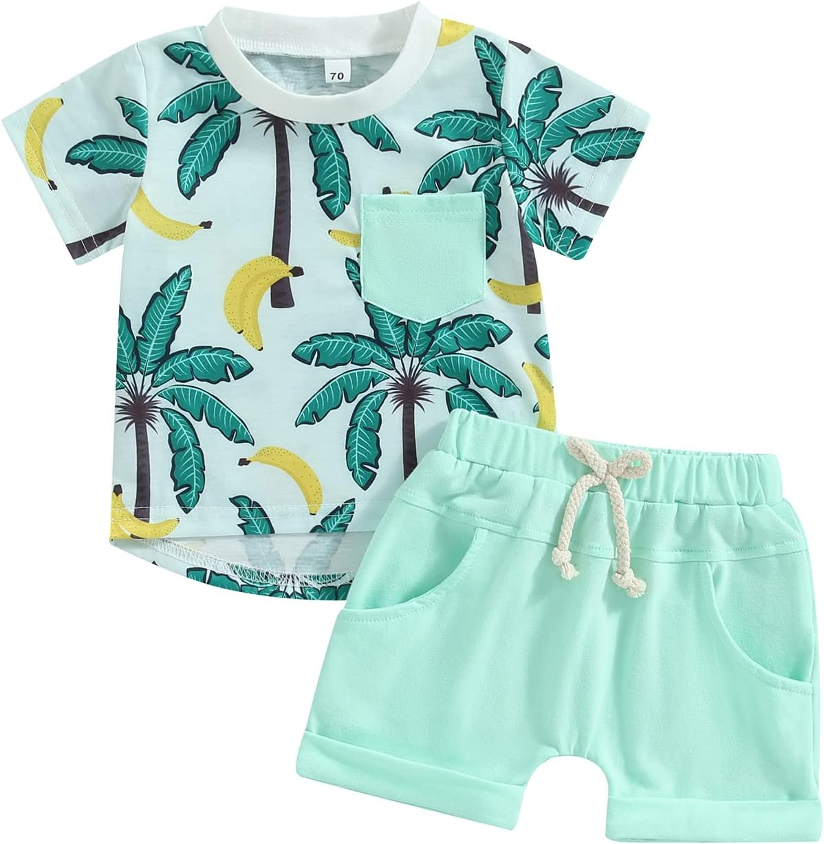 baby boy summer beach short set