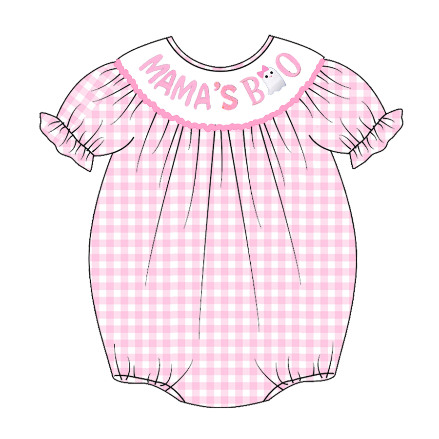 Newborn baby girls mamas boo pumpkin romper