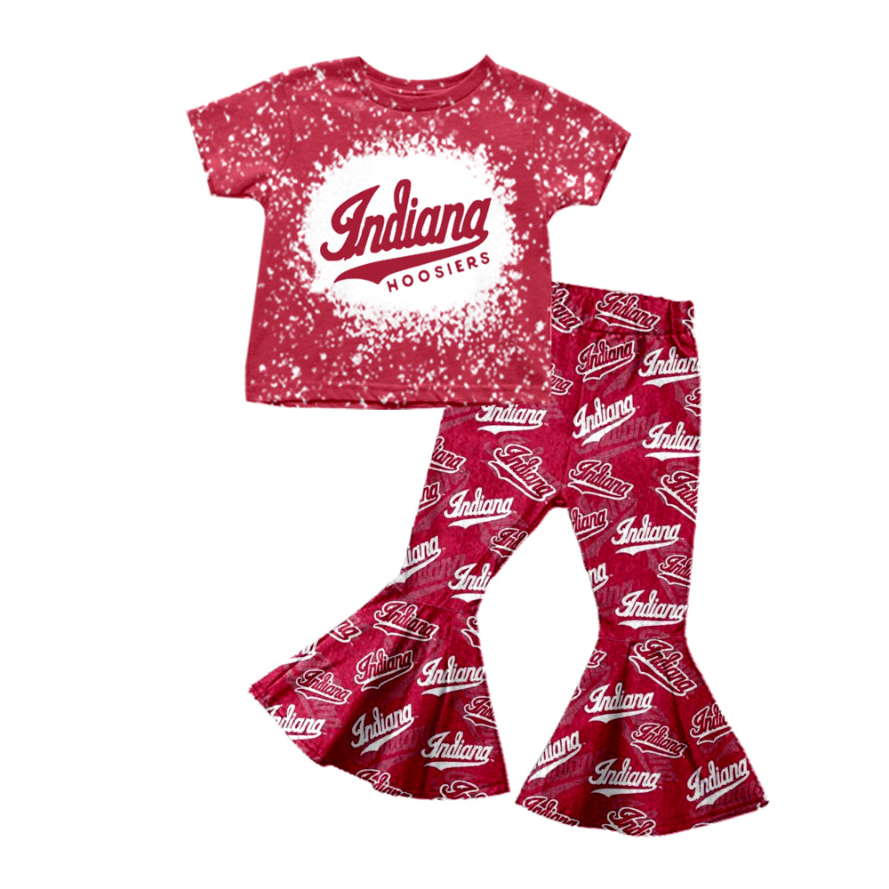 baby girls short sleeve shirt matching pants outfit
