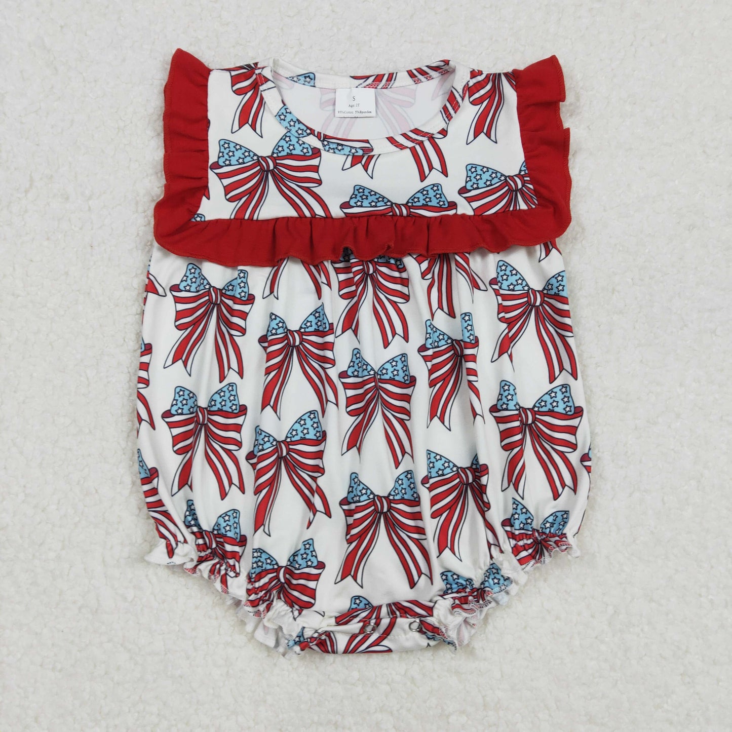 American flag bow baby boy july 4th matching outfit
