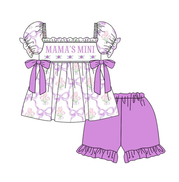 toddle girls short sleeve mamas mini outfit