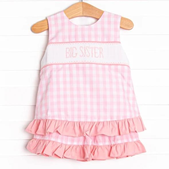 infant baby girls wholesale big sister outfit