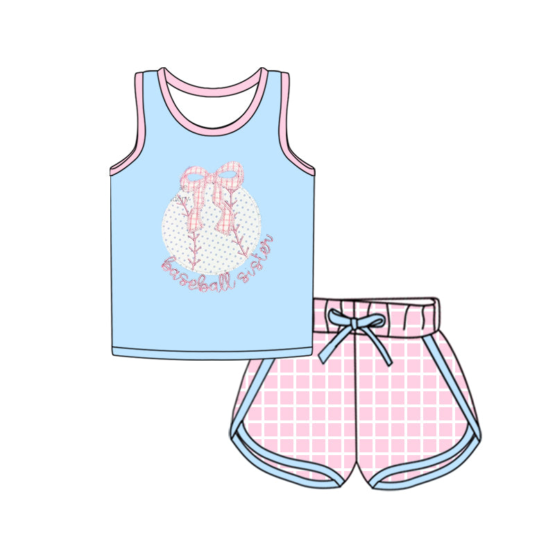 Toddle baby girl baseball game day outfit preorder