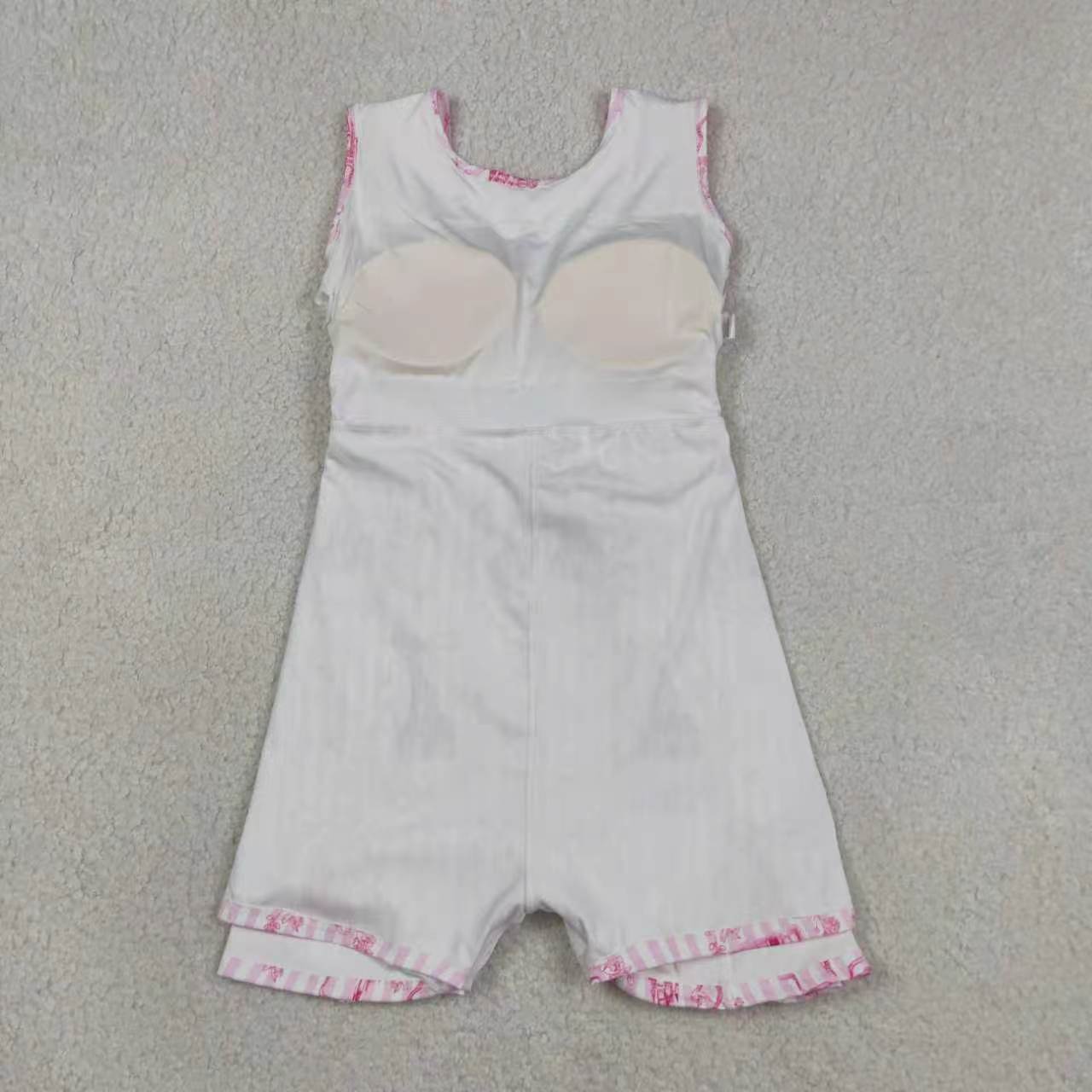 Pink castle tank top matching skorts girls summer active yoga outfit