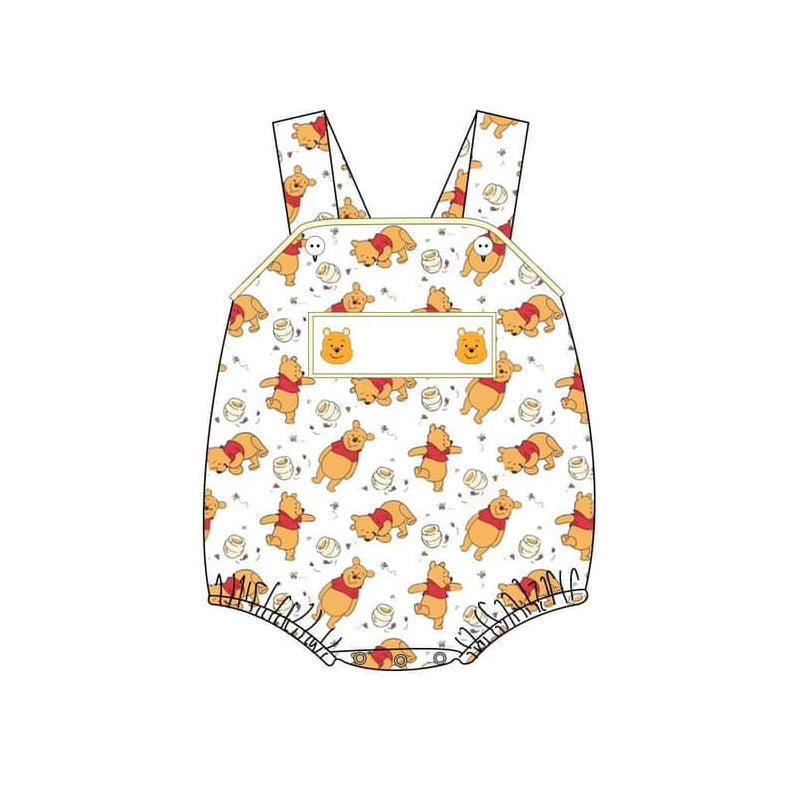 baby boy cartoon bear romper
