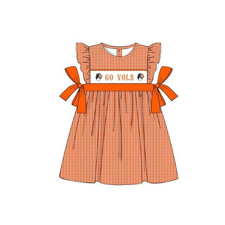 baby girls university football team custom dress