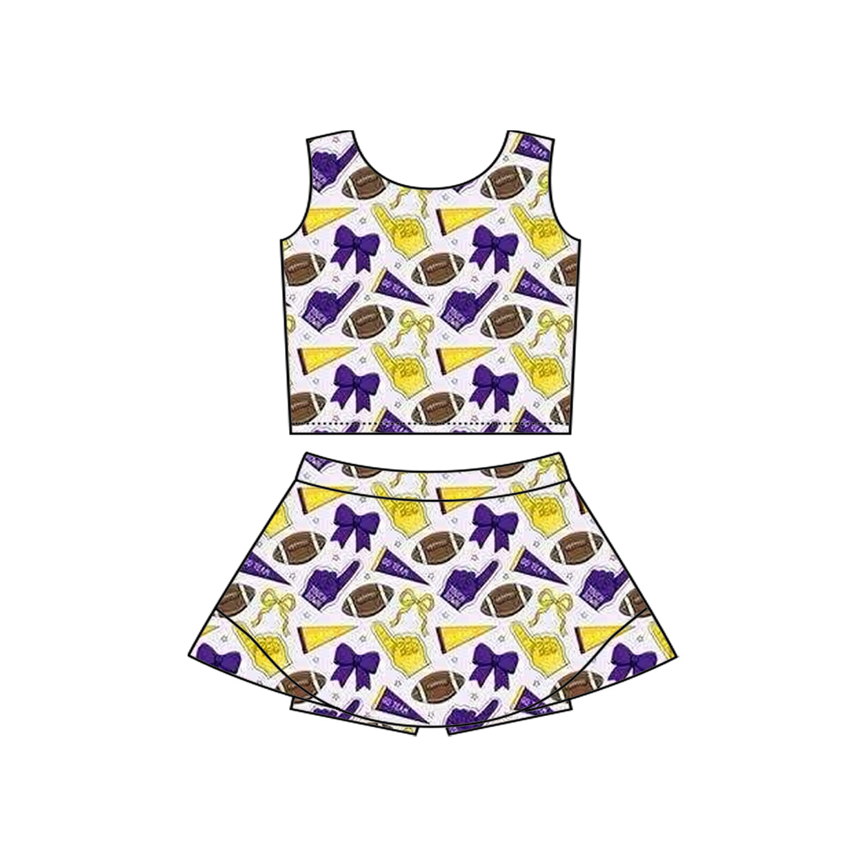 baby girls cheer skirt outfit add liner shorts