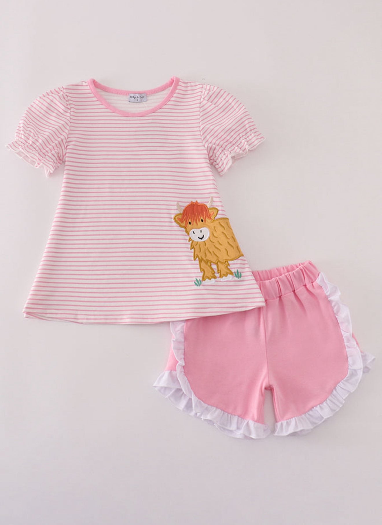 Toddle girls wholesale summer short set