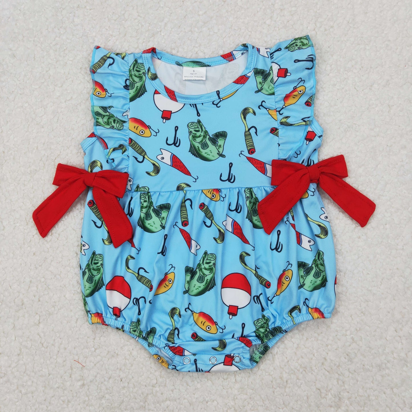 Infant baby girls outdoor fishing summer outfit