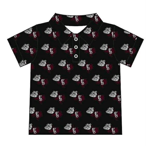 Kids baby custom team short sleeve polo shirt