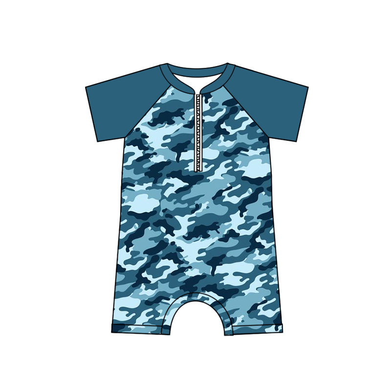 baby boy one piece camo summer bathing suit