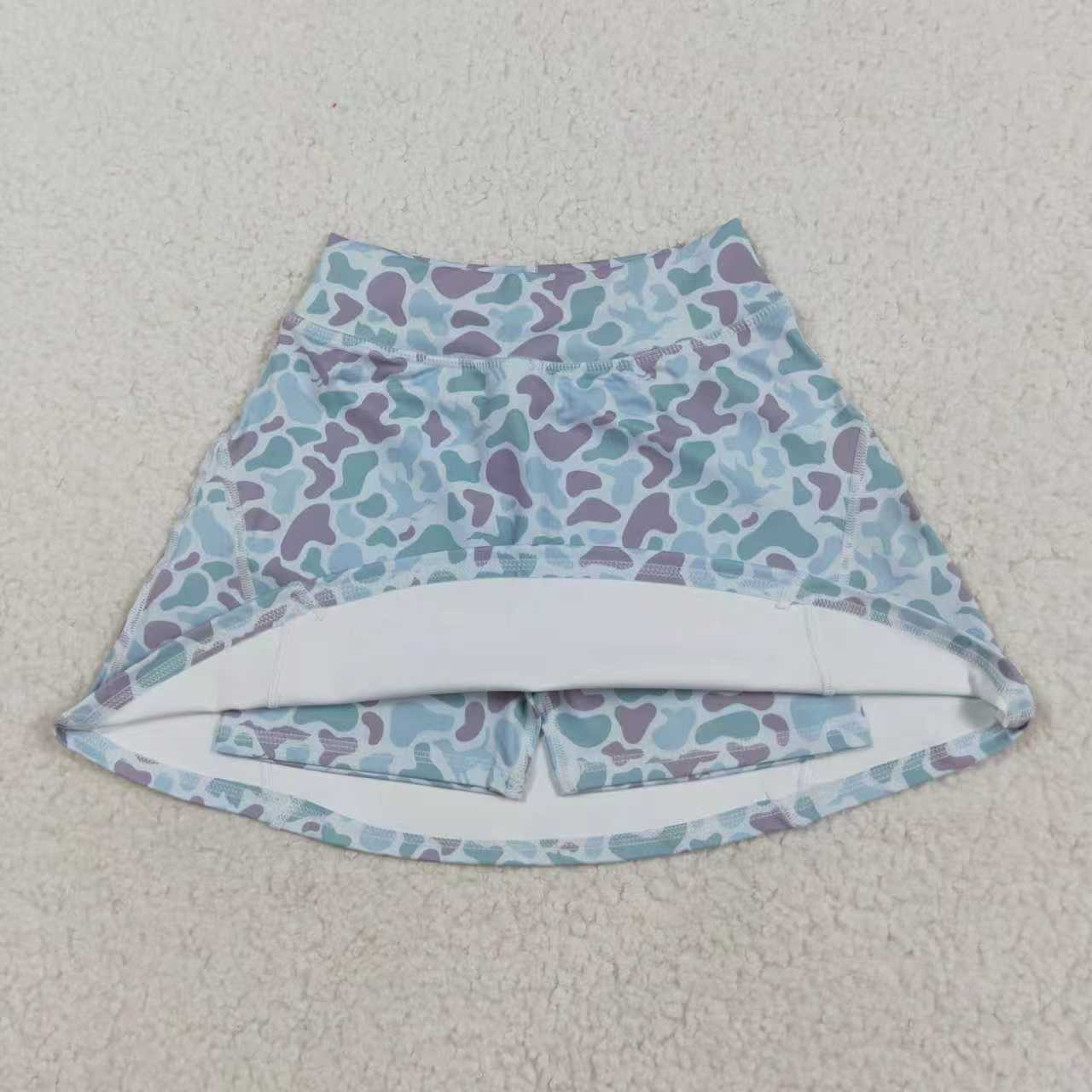 baby girl dog duck camo summer yoga skort