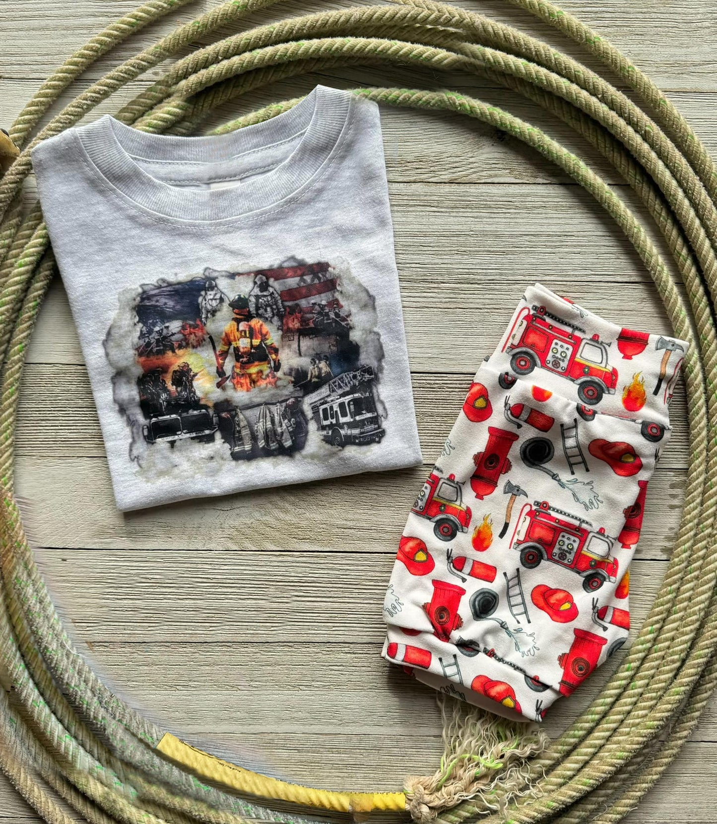 firetruck baby boy outfit