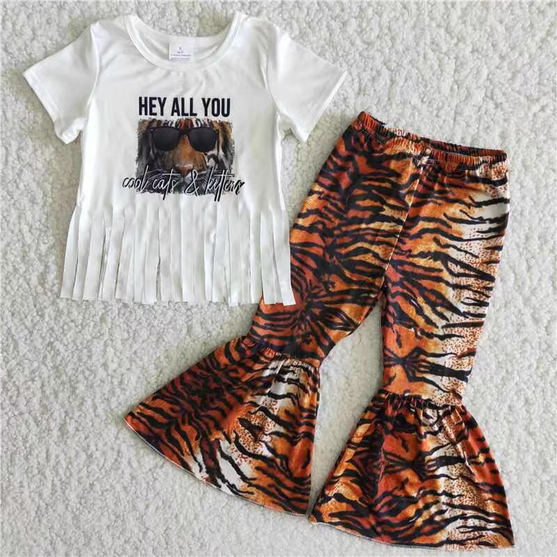 Tiger print 2pcs summer outfit