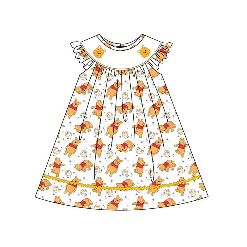 Baby girl cartoon bear dress