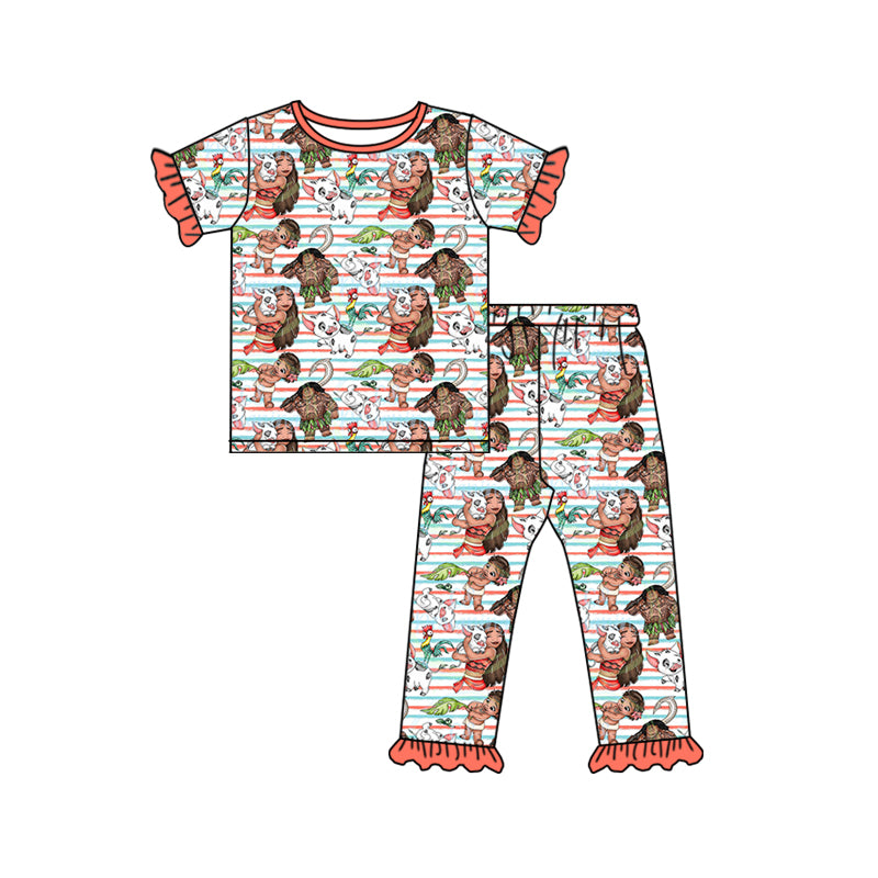 baby girls island princess cartoon outfit