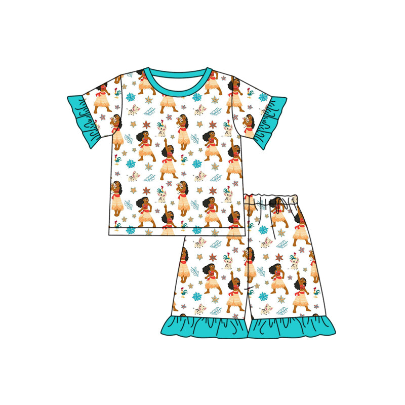 island princess two pieces cartoon outfit
