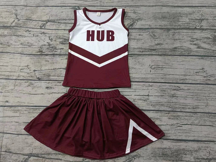 Baby girls custom team cheer outfit add shorts