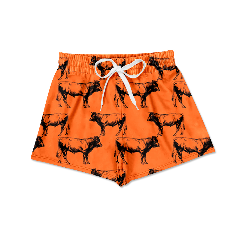 cowboy western summer swim trunks