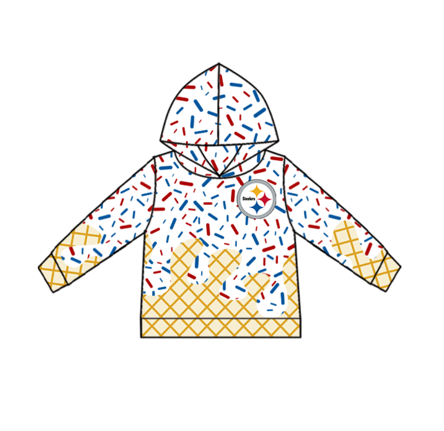 baby boy long sleeve custom team hoodie top