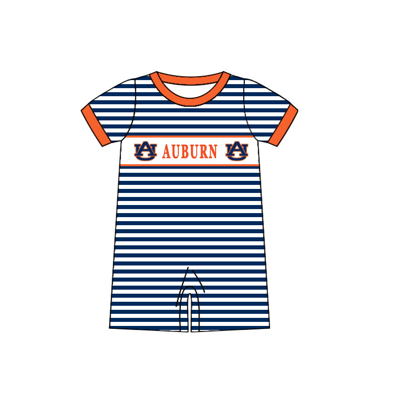 baby boy custom college team design romper