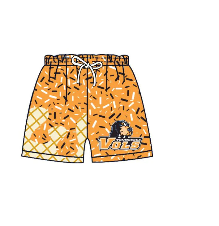 toddle baby custom team ice cream drip shorts