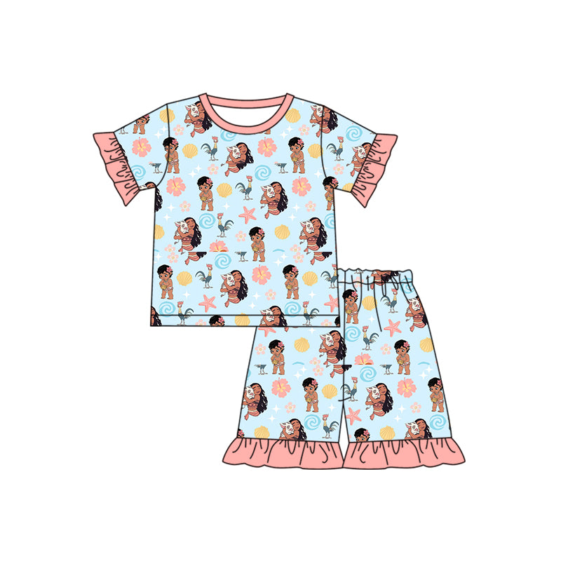 island princess two pieces cartoon outfit