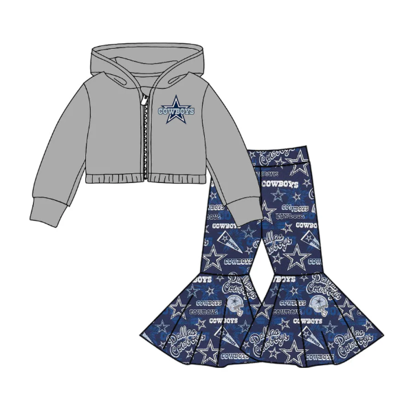 toddle girls cheer team long sleeve shirt pants outfit