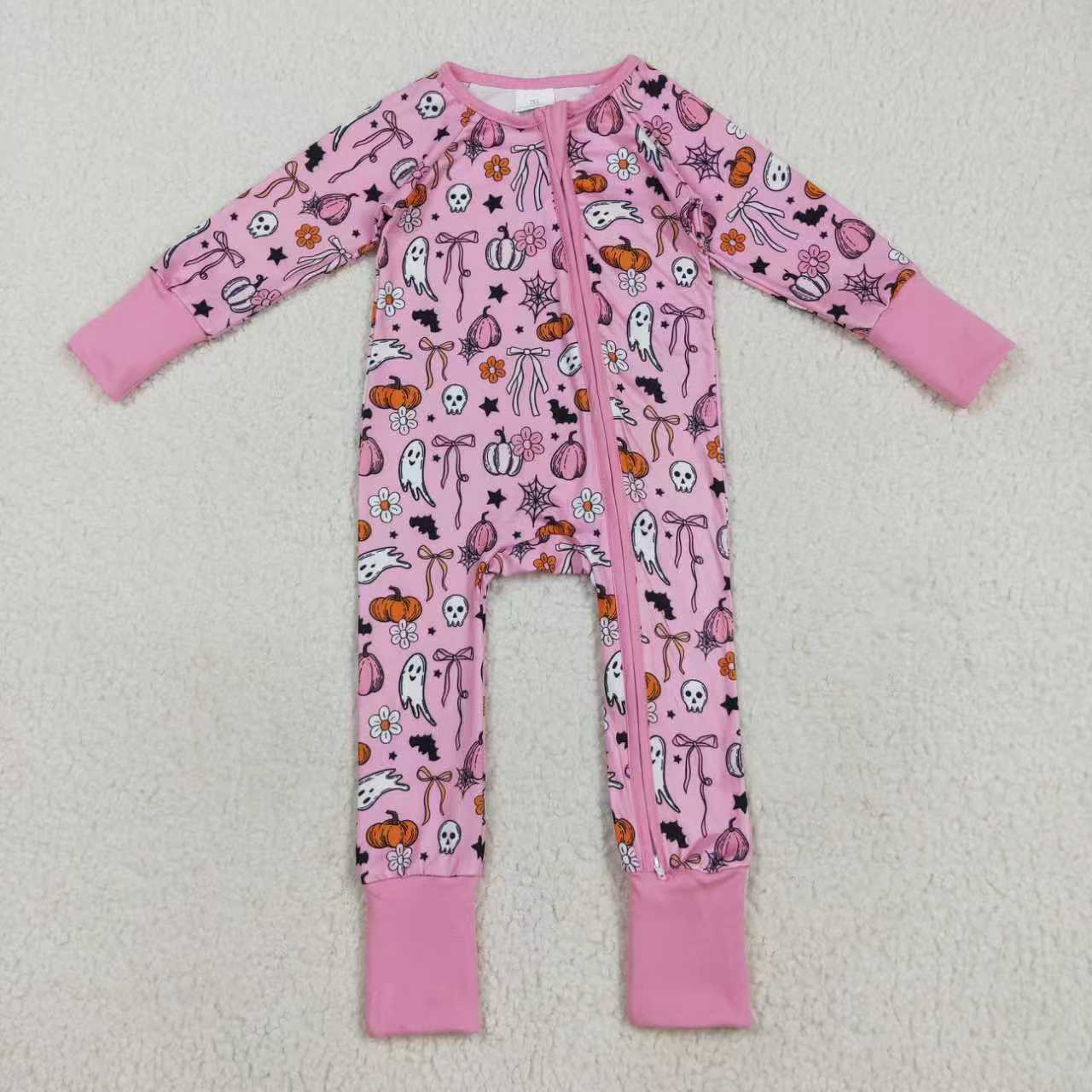 Halloween pumpkins ghost kids shirt macthing pants clothing set