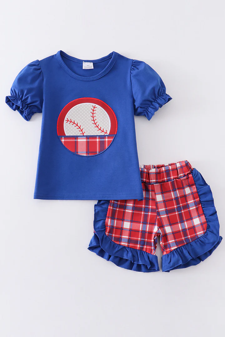 baby girls baseball game day outfit