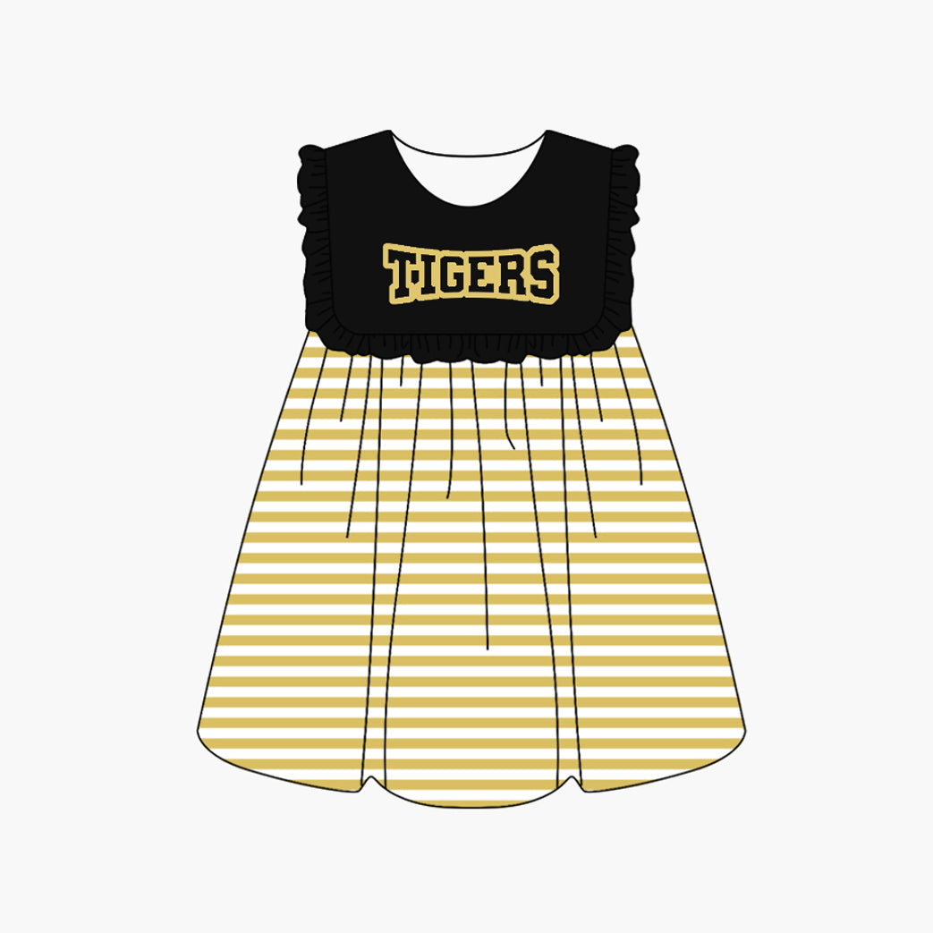 baby girl custom tiger team dress