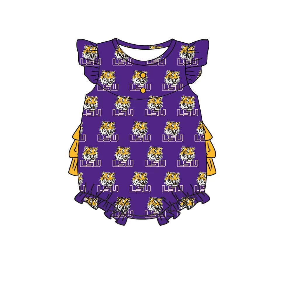 Toddle girl colleague team lsu tiger romper