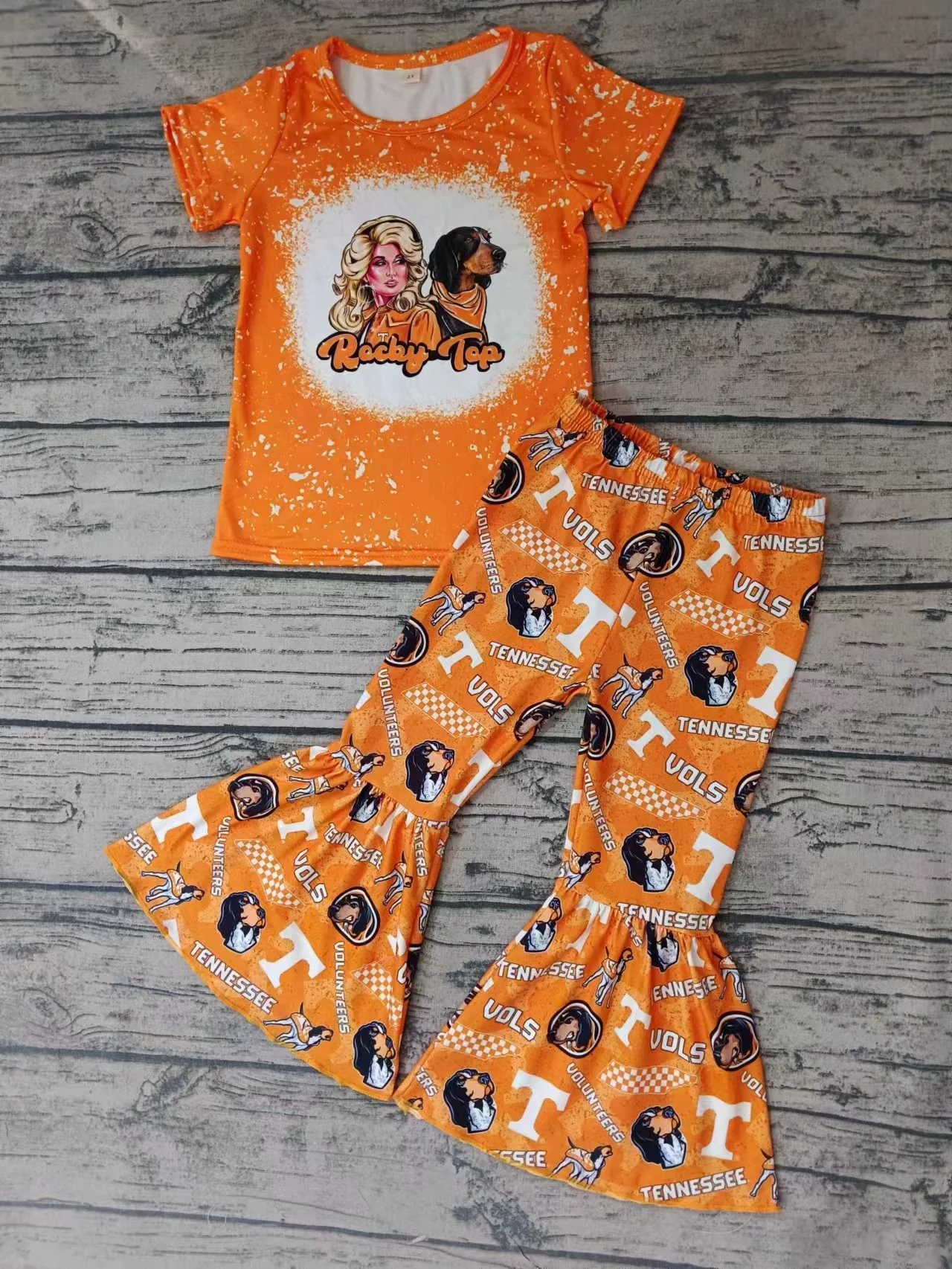 baby girl team design outfit