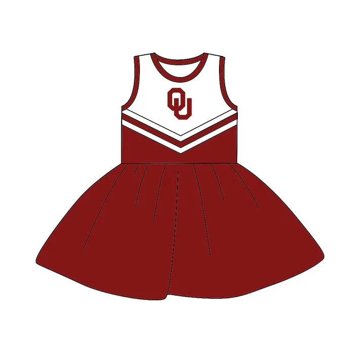 Toddle girls wholesale custom team design dress